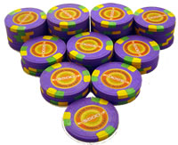 Stack of 50 InPlay Clay Poker Chips