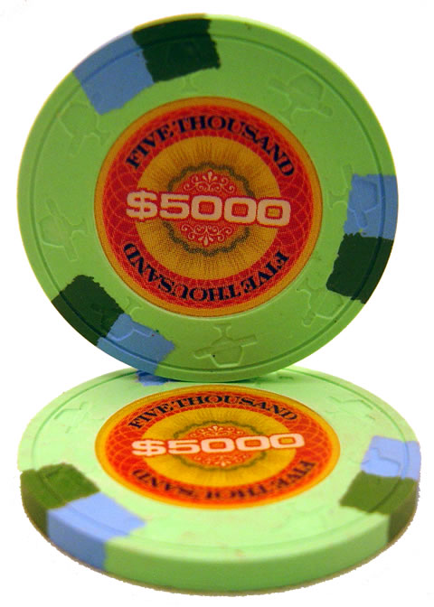 $5000 InPlay Clay poker chip