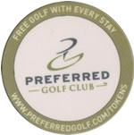 Golf Club Green Fees Poker Chip