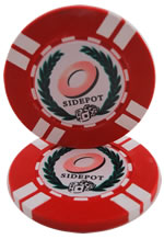 Red Non-Denominational Neophyte Poker Chip