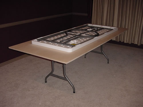 folding poker table base