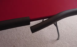 Excess padded poker table railing