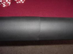 pre-cut padded poker table railing joint