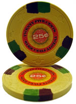 25 cent InPlay Clay poker chip