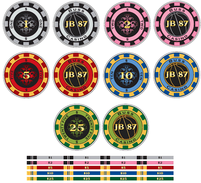 Final custom poker chip artwork