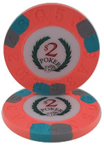 $2 Modern Clay Poker Chip
