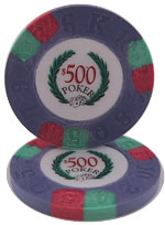 $500 Modern Clay Poker Chip