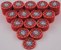Stack of 100 Archetype Casino Chips