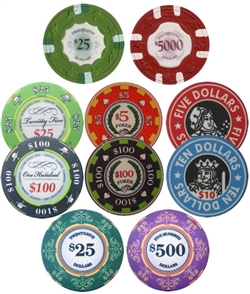 2 of Each Poker Chip Sample